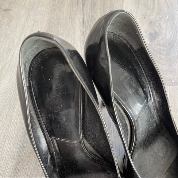 Dior Leather Peep Toe Pumps - Picture 3 of 8